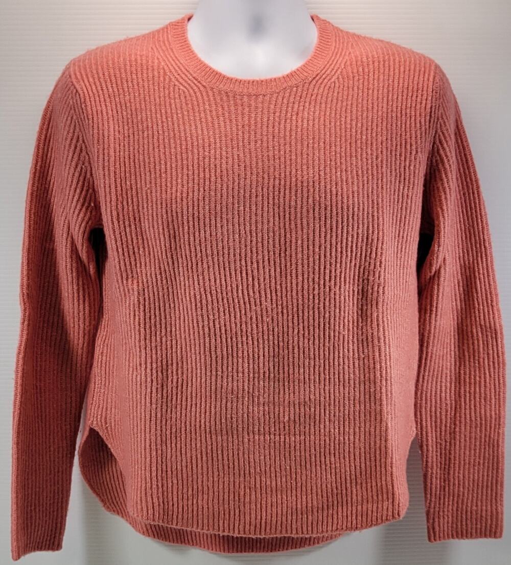 I2) Ann Taylor Loft Women Lightweight Pullover Peach Pink Sweater Small